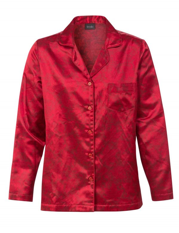 60236 Trofe pyjamas rød satin