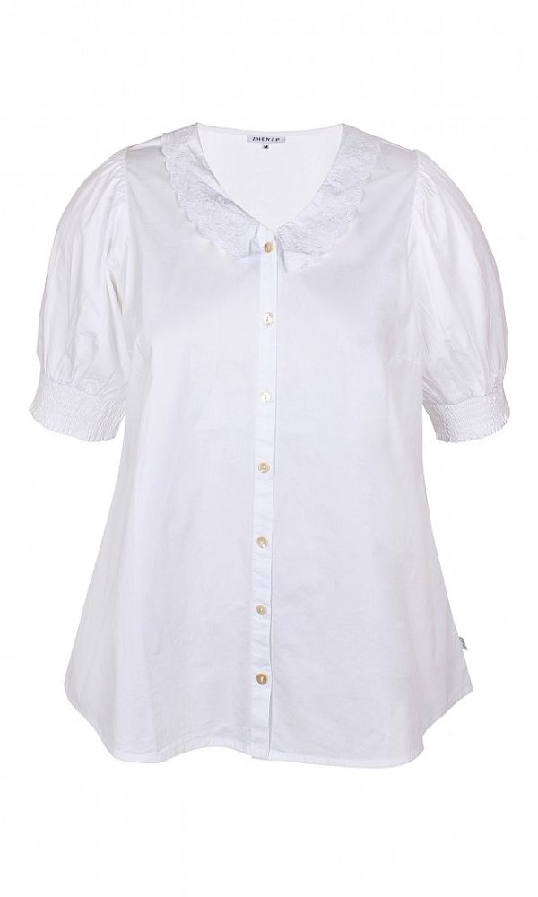 2102273 Zhenzi hvid skjorte
