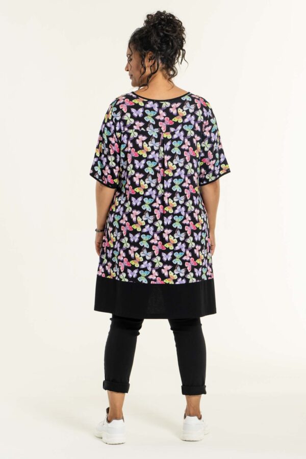 S232803 - Black with butterflies - Irene tunika Stusio