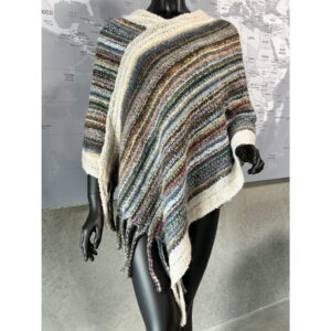 vt2321a Beige poncho Vanting