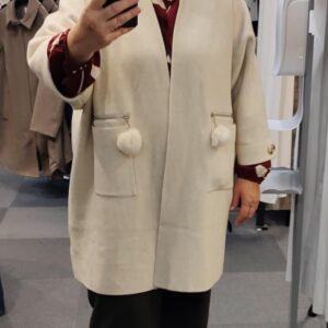 A-8032 cardigan jakke off-white JanneK