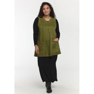 s261818 p grøn lily vest kjole Studio