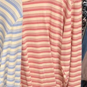 Sisane t-shirt Cassiopeia pink-råhvid