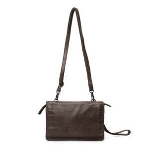 088-2 lille crossbody med oveslag brun Pianta