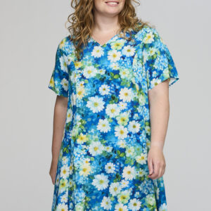 S263805 - Blue garden with white flowers - Extra 2 Birgitte kjole Studio