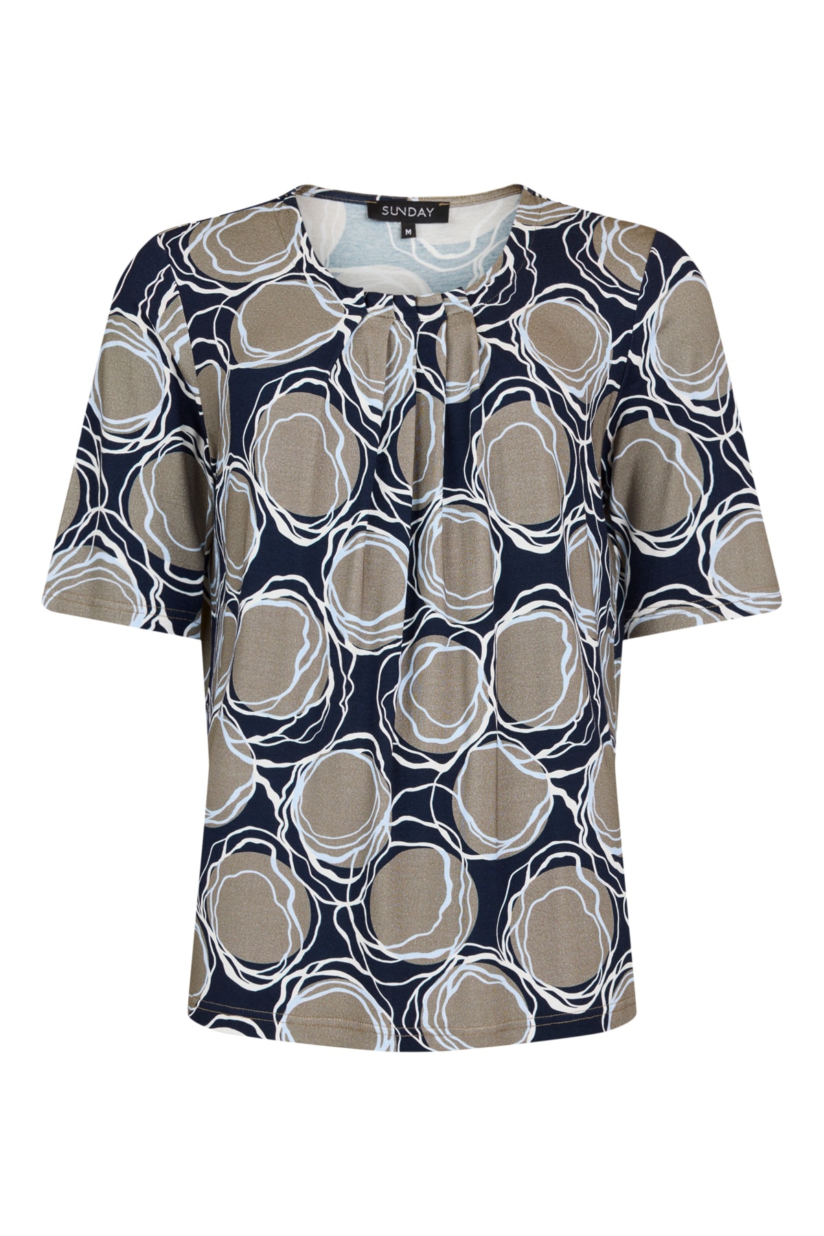 Sunday, T-shirt/Bluse, Sort m/ print, Style 6089