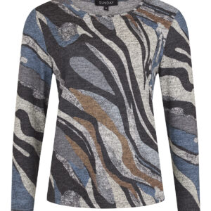 261-06438-06637-9996A Flonelstrik bluse Sunday