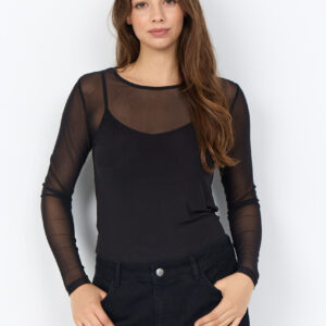 500332_W_2026_8980_W_01 Tinja 1 Mesh bluse Wasabi